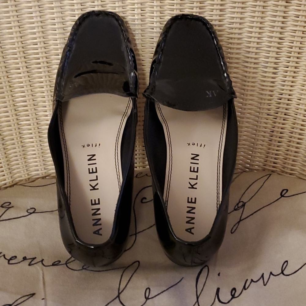 Anne Klein Patent Leather Loafers